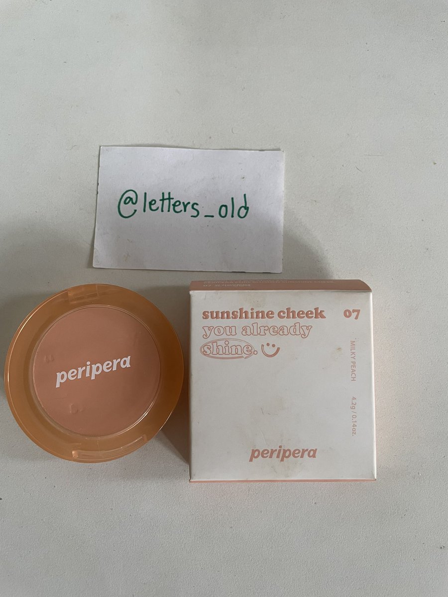 letters_old's tweet photo. ส่งต่อ peripera sunshine cheek สี 07 milky peach

สภาพ : มีความหลุมแล้ว
หมดอายุแล้ว (2025)

50 รส. https://t.co/nVj4FX6XVa