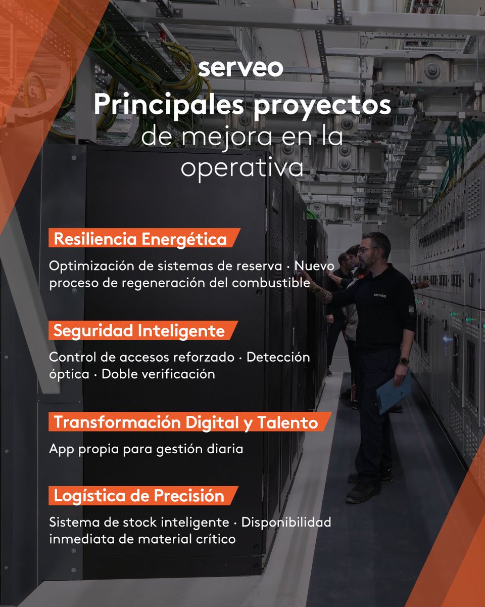 Serveo_com's tweet photo. 🌍 Un viaje por Serveo: conoce a nuestro equipo de Data Center Bilbao-Arasur, garantizando disponibilidad, seguridad y eficiencia 24/7, los 365 días del año. Innovación y mejora continua en estado puro. 💪 #UnViajeporServeo #SomosServeo https://t.co/K69qOpXRaF