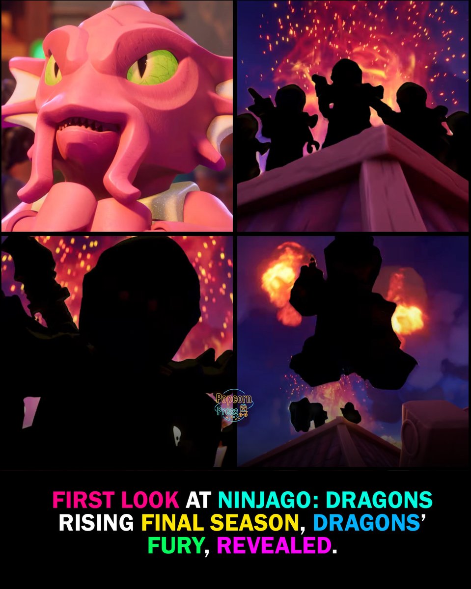 PopcornPress0's tweet photo. First Look at Ninjago: Dragons Rising Final Season, Dragons’ Fury, Revealed
The first look at Ninjago: Dragons Rising’ final season, titled Dragons’ Fury, has officially been unveiled.
Set to release in 2027, the season will bring the series toward its final chapter with more dragon-powered action, high-stakes battles, and emotional moments for longtime fans.
#Ninjago #DragonsRising #DragonsFury #LEGOAnimation #AnimationNews