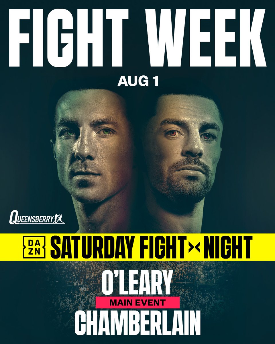DAZNBoxing's tweet photo. Pierce O'Leary looks to announce himself as a star in Dublin in an all-action match-up with Mark Chamberlain 💥

#OLearyChamberlain | August 1 | Live on DAZN 🔉 https://t.co/C4Tl70CHKB
