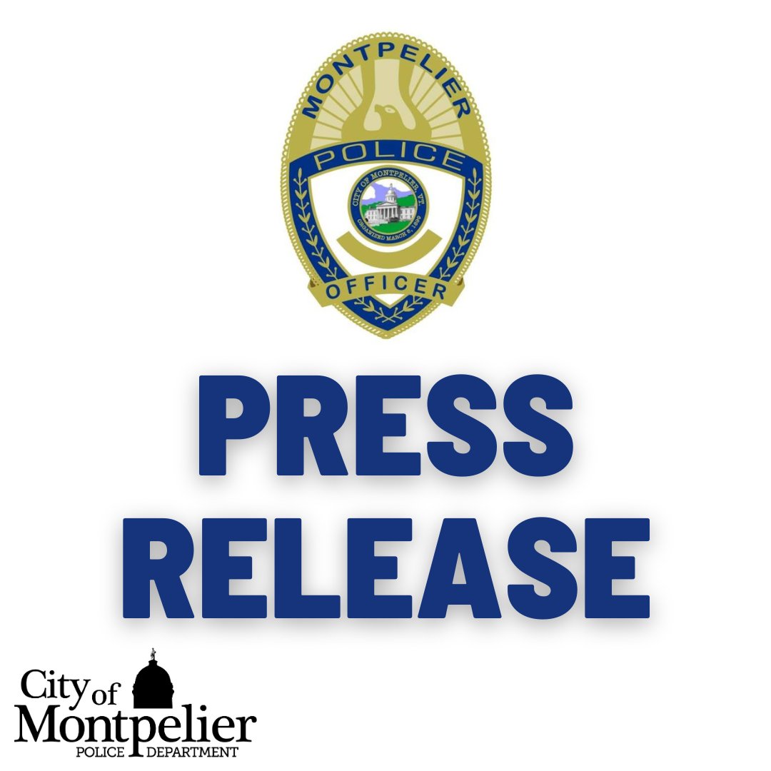 MontpelierVTPD's tweet photo. Press Release

MPD Arrests Male for Aggravated Domestic Assault

https://t.co/VPe8auUcz1 https://t.co/0D2jFNsmfU