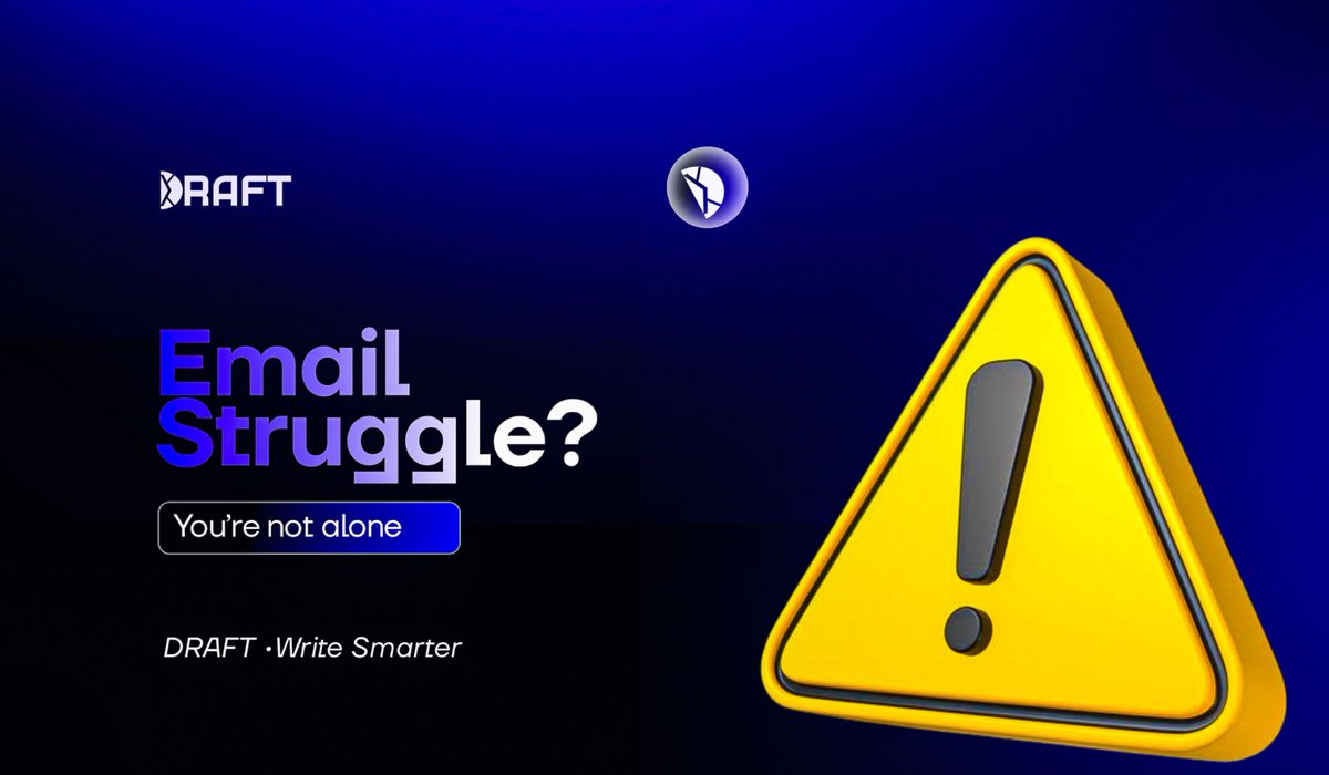 Draft_ttt's tweet photo. What takes you longer?

✍ Starting an email
or
📝 Finding the right words?

👇 Pick your struggle. https://t.co/zOVdUJy49l