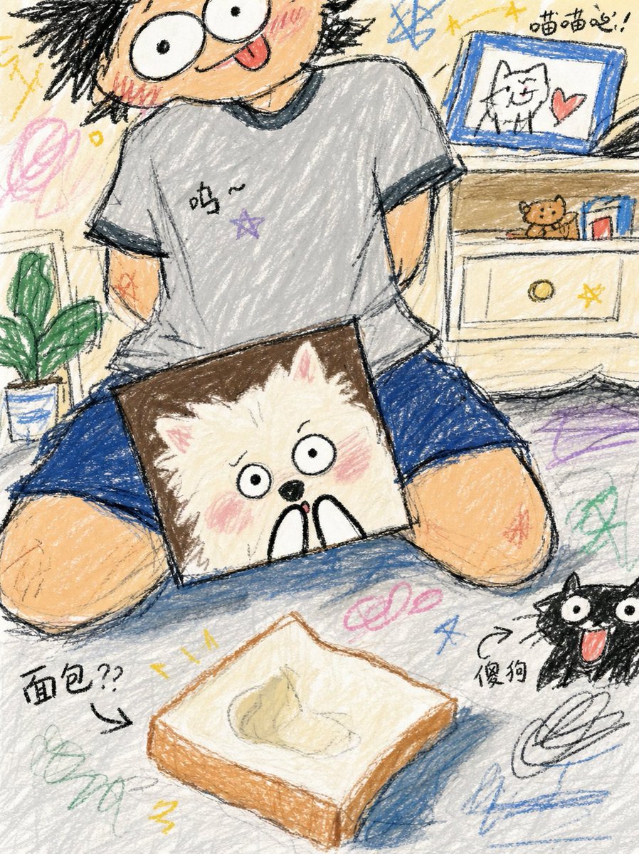HeReJ_'s tweet photo. 主人给小狗准备了好吃的 https://t.co/3817FtweWd