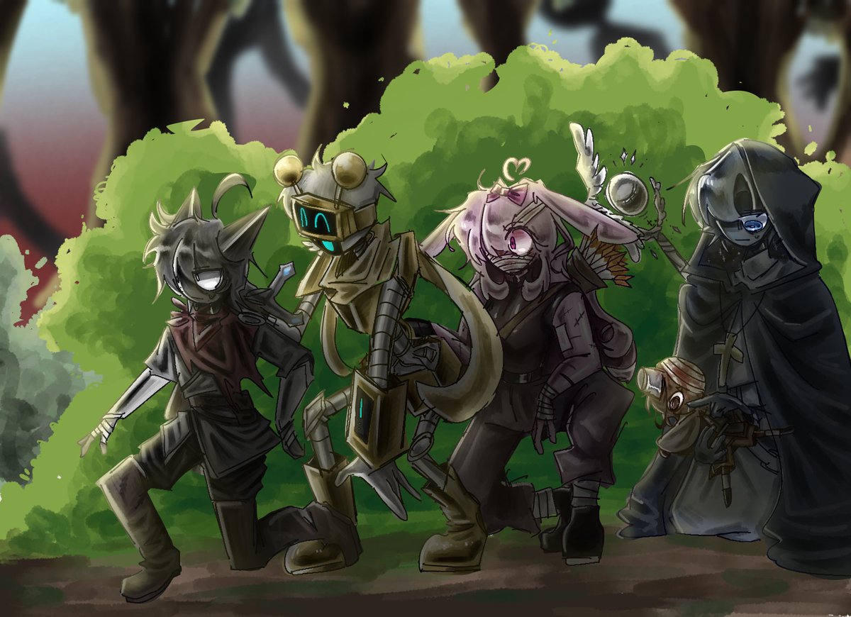 Evere_ebebab's tweet photo. #sprunki 
#jevin #funbot #pinki 
#gray #brud 
RPG au(생존자) https://t.co/kjy0tIYsxl