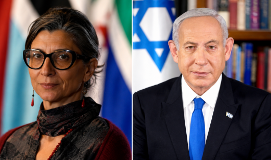 oumma's tweet photo. Francesca Albanese remet royalement Netanyahu à sa place

Benjamin Netanyahu pensait pouvoir fanfaronner après la destitution de Karim Khan, le procureur de la Cour pénale internationale à l’origine du mandat d’arrêt délivré contre lui. Francesca Albanese s’est chargée de lui rappeler, avec une fermété parfaitement maîtrisée, que le départ du magistrat n’effaçait en rien la gravité des accusations qui pèsent sur lui.

Dans un message publié sur Twitter le 26 juillet, la rapporteuse spéciale des Nations unies pour les territoires palestiniens occupés a rappelé que le Premier ministre israélien restait visé par un mandat d’arrêt de la CPI pour crimes de guerre et crimes contre l’humanité, notamment pour l’utilisation de la famine comme méthode de guerre. Elle a également évoqué la procédure engagée contre Israël devant la Cour internationale de Justice pour des accusations de génocide, avant de conclure son message par une formule particulièrement cinglante :

« Ne profitez de rien, Monsieur Génocide. »

Un recadrage royal, aussi bref que dévastateur, qui ramène brutalement le génocidaire Benjamin Netanyahu à une réalité qu’aucune opération de communication ne peut masquer : celle d’un dirigeant poursuivi par la justice internationale.