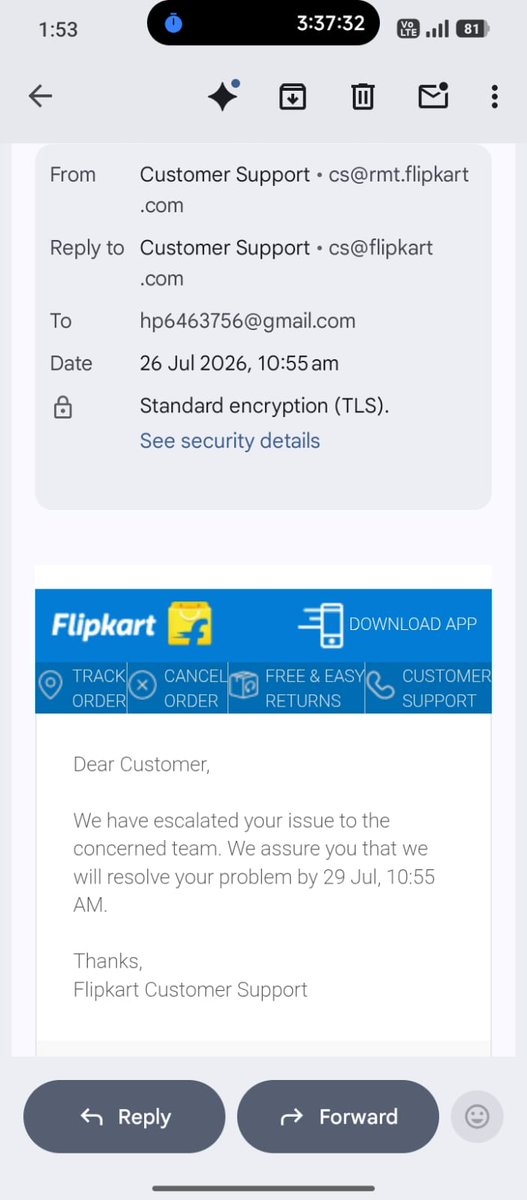 Lakshy520's tweet photo. @Flipkart @FlipkartSupport

This is one of the worst shopping experiences I've ever had.

I placed an order for a LUMINOUS 48 Months Warranty Tubular Inverter Battery (Order ID: OD438047238717726100) on 9 July. The promised delivery date was 17 July
#Refund #DelayedDeliver https://t.co/c5JgkR52d8