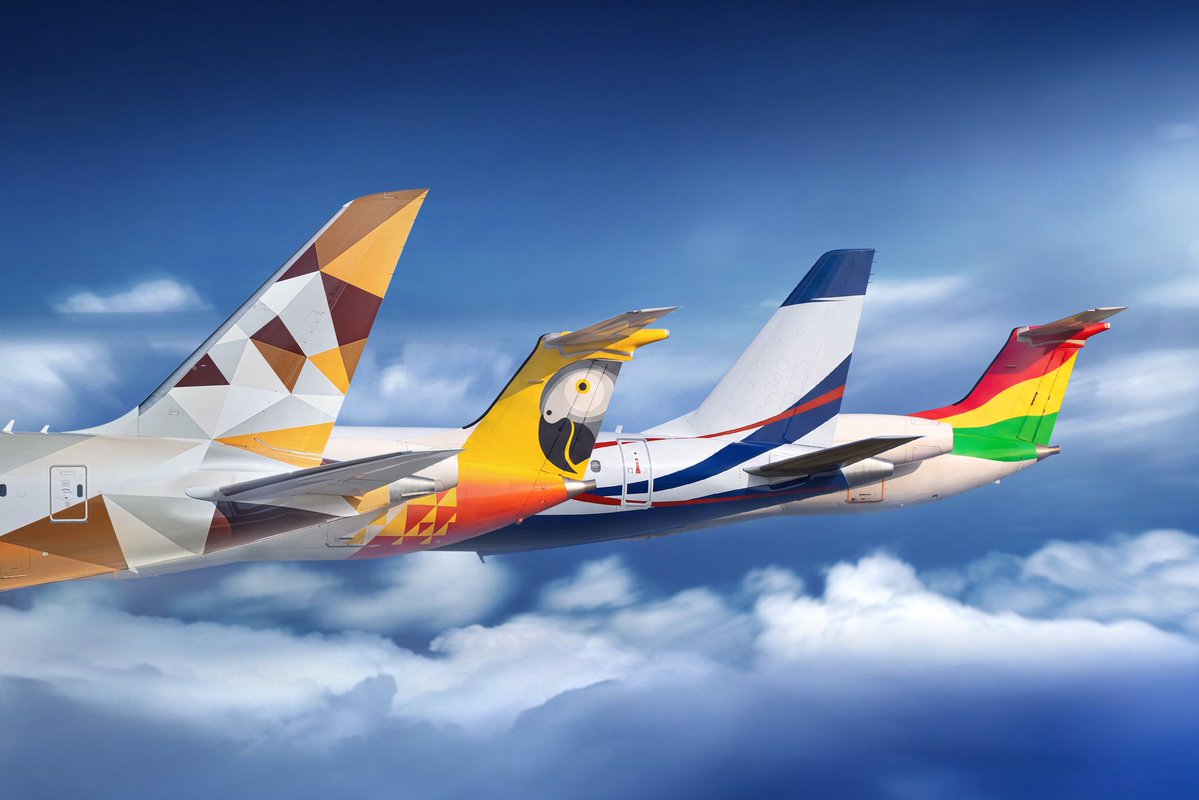 etihad's tweet photo. We’ve strengthened our African network with three partnership agreements in July: an interline agreement with Fastjet in Zimbabwe earlier this month, followed by agreements with Air Peace in Nigeria and Africa World Airlines in Ghana. 

Together with the six African destinations announced in April and Etihad's strategic joint venture partnership with Ethiopian Airlines, the agreements let Etihad carry its guests far beyond the destinations it serves with its own aircraft.

Read more: https://t.co/s3NTna9zy8