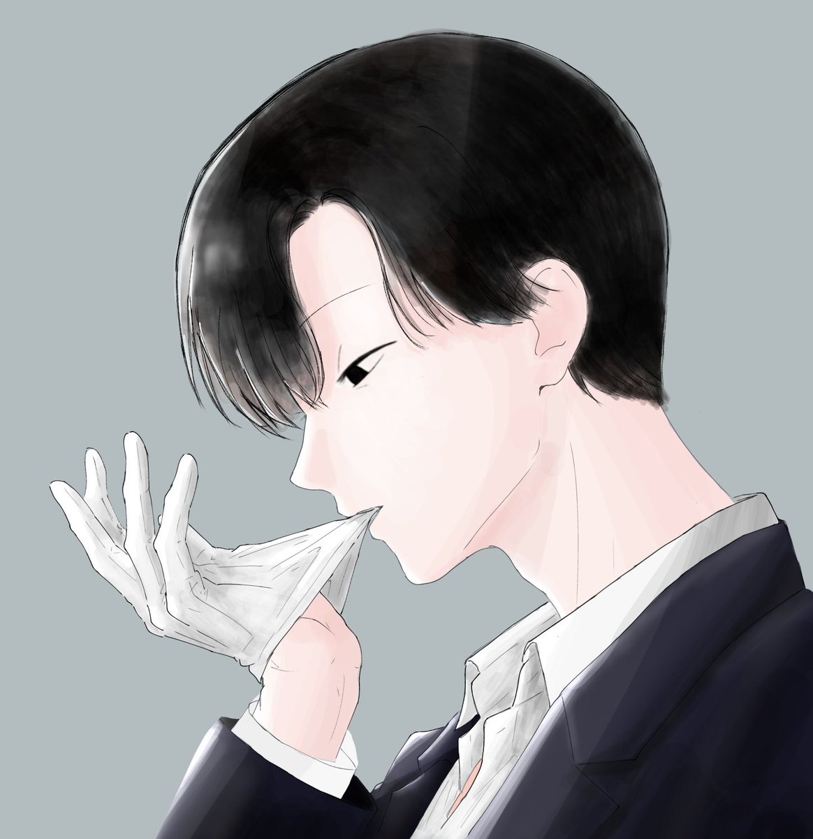 m0m0n0mi1's tweet photo. 手袋は口で外す派の社ハジ

#ぎなさんに描いたよ https://t.co/9Sq38TOiJO