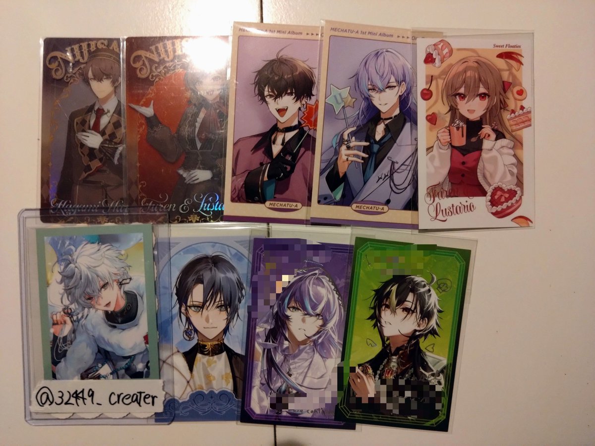 32449_creater's tweet photo. 【交換】にじさんじ　Dytica　3周年　3rd Anniversary　特典　トレカ　ランダムチェキ風カード　MECHATU-A 1st Mini Album  On-Deck！　ウエハースカード　Sweet Floaties

譲　画像の方

求　すべて同種IDの方

↓ https://t.co/sfQpiGVgXl