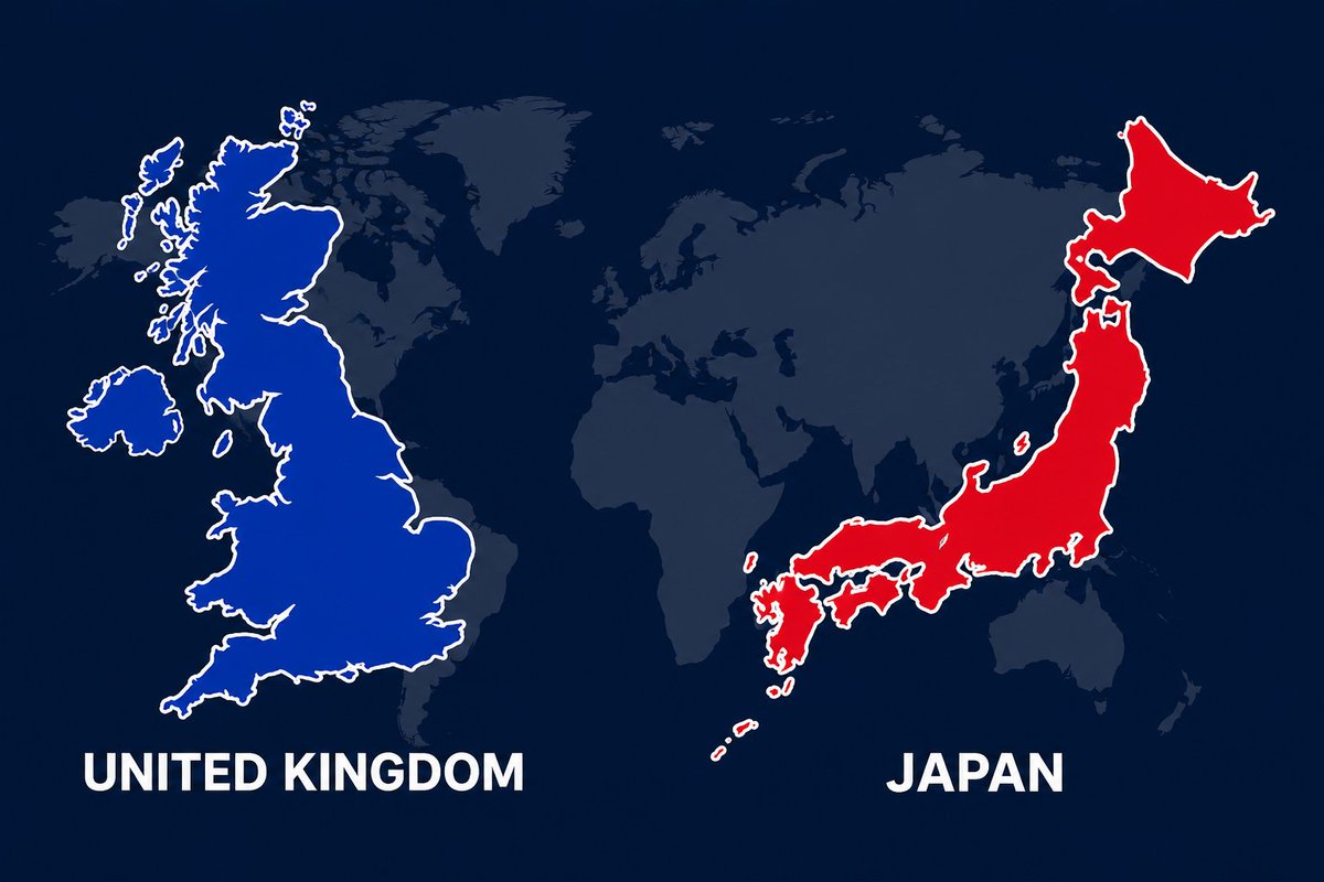 oidonhagouda's tweet photo. Japan and Britain share more than people usually notice.

・Island nations.  
・Constitutional monarchies.  
・Distinct food cultures.  
・Former empires that still attract resentment.  
・Poor at foreign languages.  
・Serious about tea.

They are not the same country.  
But the parallels are harder to dismiss than most people expect.