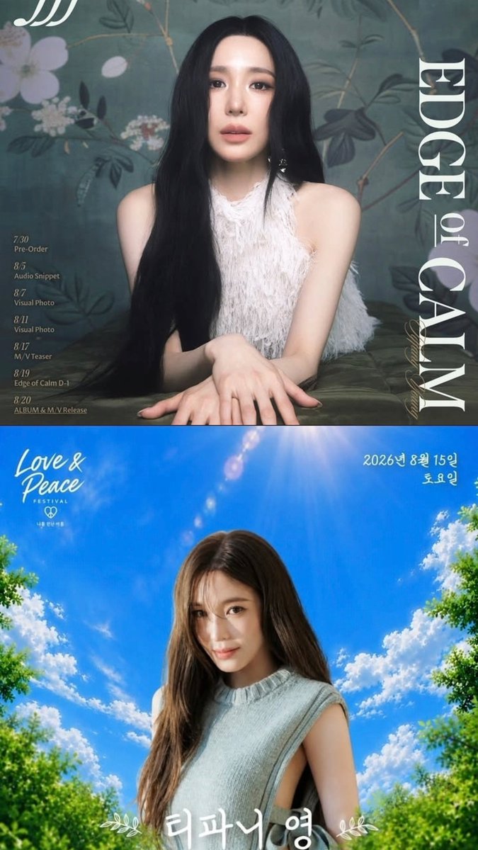 xolovem_ily's tweet photo. AUGUST IS INDEED SNSD'S MONTH
💗✨ 

Tiffany at Love & Peace Festival - August 15th
Tiffany's new album "Edge of Calm" - August 20th
HyoRiSoo at Casscool Festival - August 22th
Taeyeon at TIMA 2026 - August 22-23th

🆕HyoRiSoo's official debut - August 31st

I love seeing how each and every members of SNSD is thriving and shining on their path✨🥹

#GirlsGeneration #소녀시대