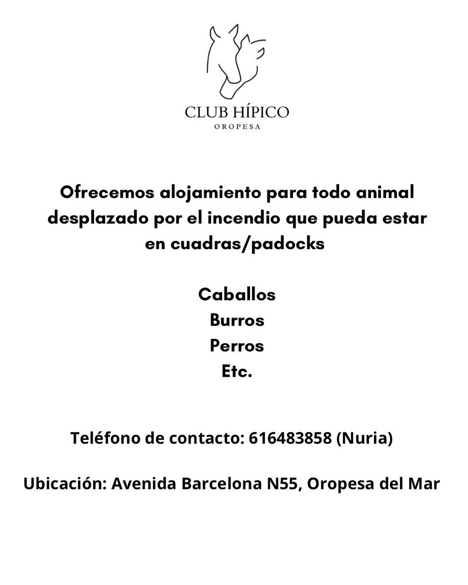 collesCas's tweet photo. Bon dia @CDCastellon, ens han facilitat aquesta informació, per si podeu donar difusió ja que desde les vostres xarxes socials arribeu a molta gent de la nostra província, per si a persones afectades per l’incendi li puga ser del seu interés. 

Moltes gràcies https://t.co/tOu72gZkIK