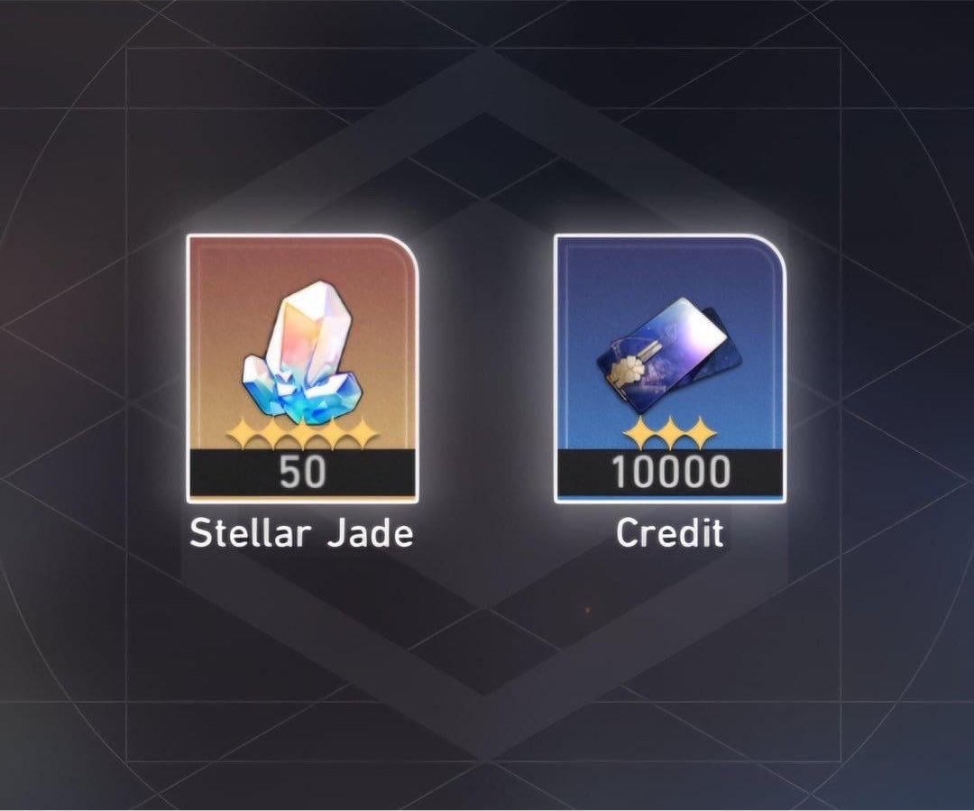 Razor_Language's tweet photo. HSR New Redeem Code

50 Stellar Jades

PSJQKBQPYGMT https://t.co/Ijufvo3z0L