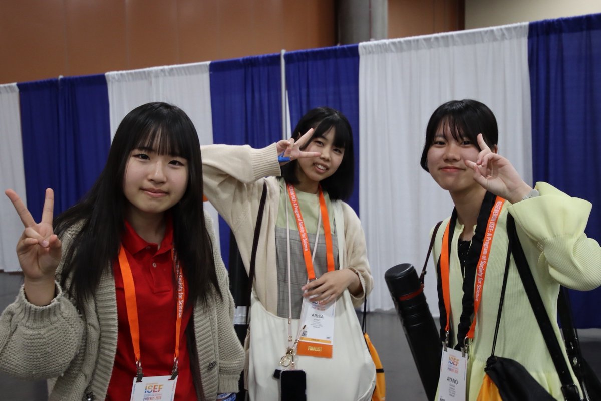 npo_nss's tweet photo. ファイナリストの感想紹介#13 安藤愛紗さん

〈ISEFで一番楽しかったことは？〉
ピンバッチ交換

〈ISEFの中で一番大変だったことは？〉
英語でのコミュニケーション

〈未来のファイナリストへ一言！〉
最高な仲間に出会えます！！

#RegeneronISEF #ISEF2026 #JSEC #日本学生科学賞 #自由研究 https://t.co/jpIkEwn0Y7