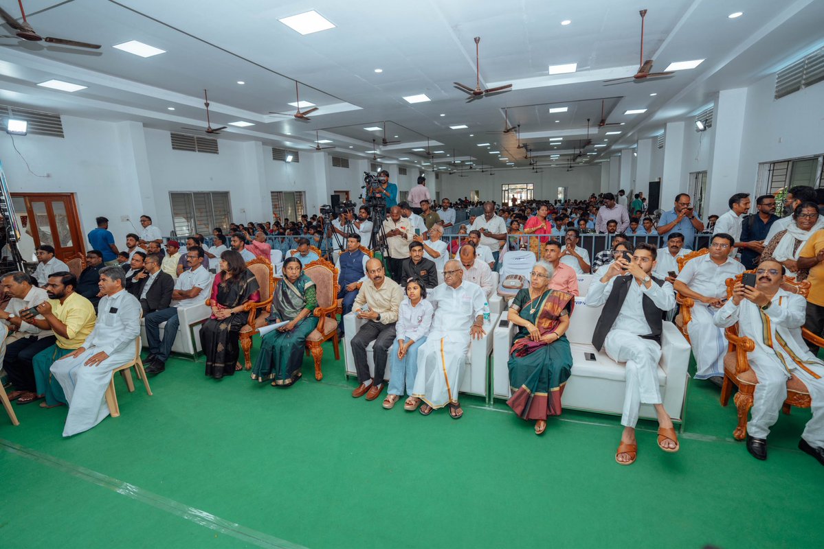 annamalai_k's tweet photo. Honoured to be in Rameswaram today on the 11th Remembrance Day of our former President Dr APJ Abdul Kalam avl for the ‘Ignite India 2026’ event organised by the APJ Abdul Kalam International Foundation.

It was a privilege to share the stage with distinguished guests and an absolute delight to witness the brilliant STEM projects showcased by our young students.

From a phenomenal technologist to a visionary defence strategist, Dr. Kalam’s life is a masterclass in nation-building. His ultimate dream was a truly self-sustaining India, and guiding our youth in this direction is the only way to achieve it. (1/3)