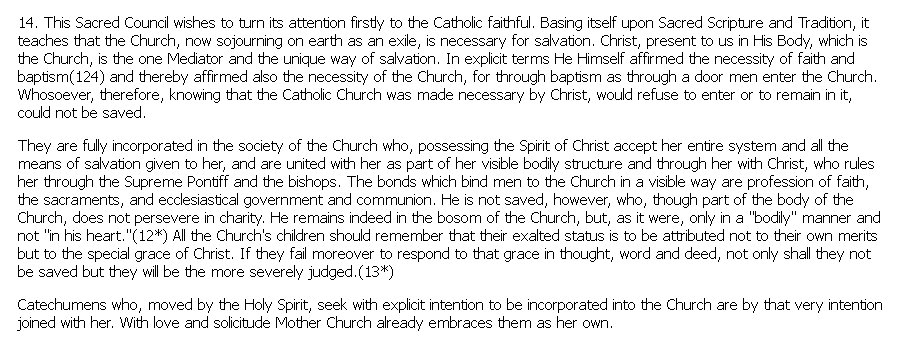 Emils0mmer's tweet photo. @LizzieMarbach @bradwilliams2 Nostra Aetate has nothing to do with salvation, and Lumen Genitum doesnt teach universalism. https://t.co/lKUvdDwstk