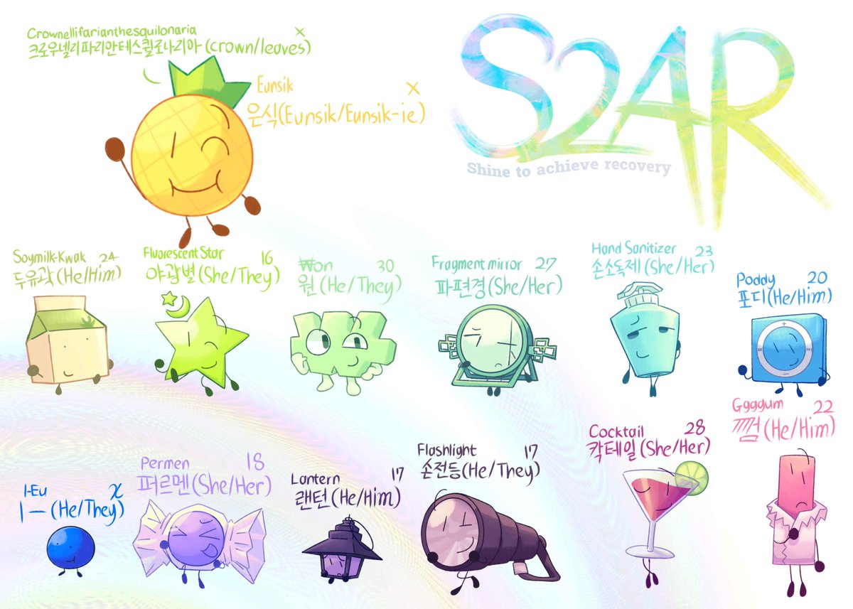 seuphong0_0's tweet photo. #S2AR_osc 🍍🍍
[S2AR (Shine to achieve recovery)]
파인애플 호스트! 은식이 여는 경쟁 쇼
하지만 단순히 경쟁이 아닌, 사연을 가진
사물들이 한곳에서 지내고 관계를 쌓으며
나아가는 이야기가 중심입니다!
장르는 계획대로라면 뮤지컬 및 성장물
제작기간이 오래 걸릴 예정이지만 잘 부탁드려요! https://t.co/Q2YbmmAxxL