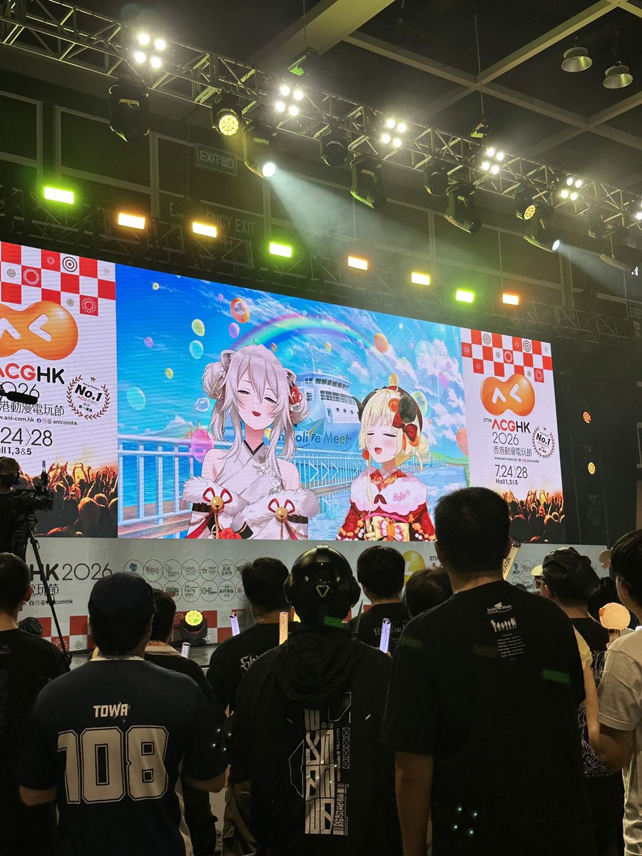 tsunomakiwatame's tweet photo. ししわたでACGHK 2026ありがとう☺️✨

いっぱい集まってくれて感謝です！！！
Q&amp;Aにクイズにカラオケに…
楽しかったよおおお🎉

みんなも楽しんでくれてたら嬉しいです🎶
また会いましょう🫶

#hololiveMeet #ACGHK2026 https://t.co/ncWZkM8g8K