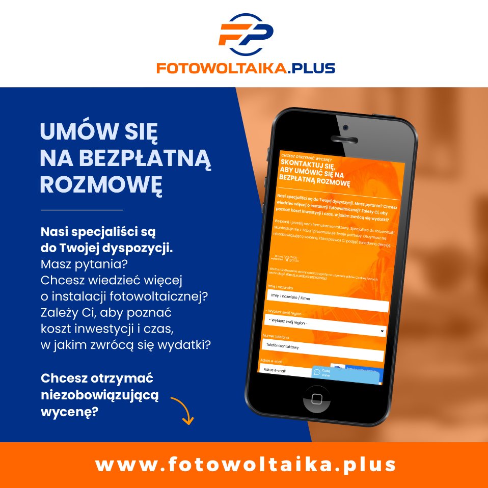 OzePlus's tweet photo. Chcesz wiedzieć więcej o instalacji fotowoltaicznej? Zależy Ci, aby poznać koszt inwestycji oraz czas, w jakim zwrócą się wydatki? Wypełnij i prześlij nam formularz kontaktowy dostępny na stronie https://t.co/CtZJGEKqGU

⚡️ +48 233 233 233
⚡️ kontakt@fotowoltaika.plus https://t.co/dpGlRYNqmF