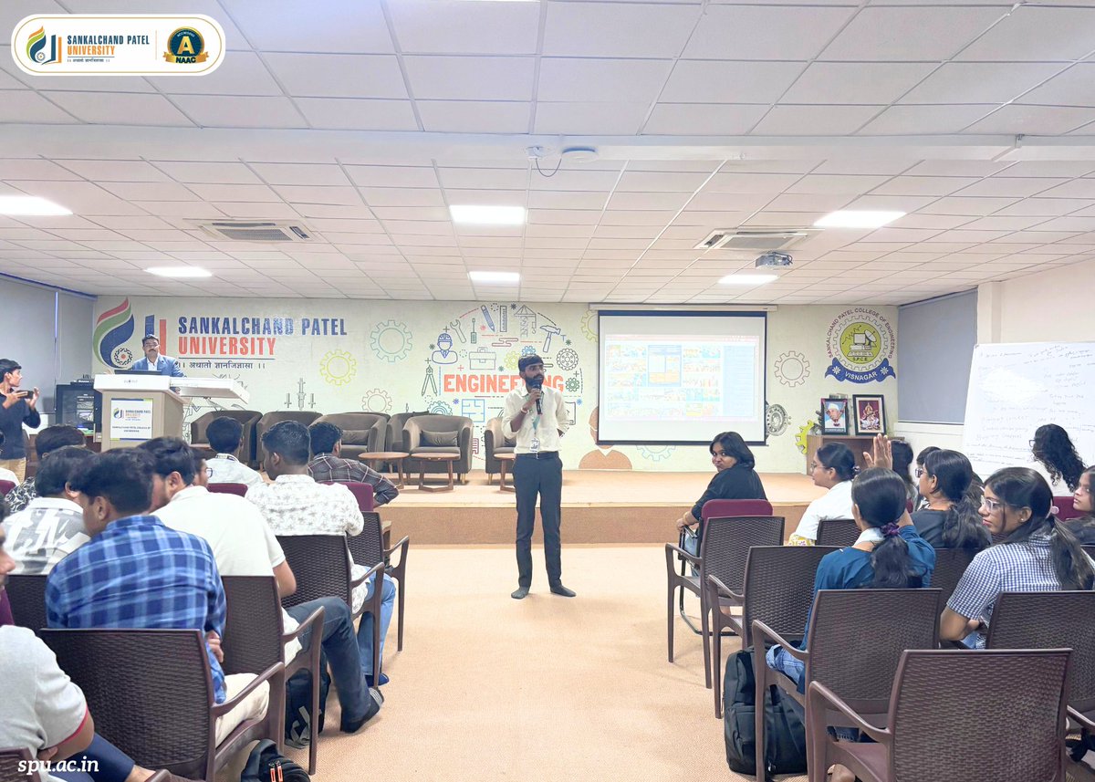 spuvsn's tweet photo. 🎉 SPU Student Club Coordinators introduced their clubs to the new entrants of Sankalchand Patel College of Engineering (SPCE).

Welcome to the SPU family, and congratulations on choosing SPCE! Here’s to an exciting journey of learning, innovation, and success. 🚀

#SPU #SPCE https://t.co/dyt4O3EqGz