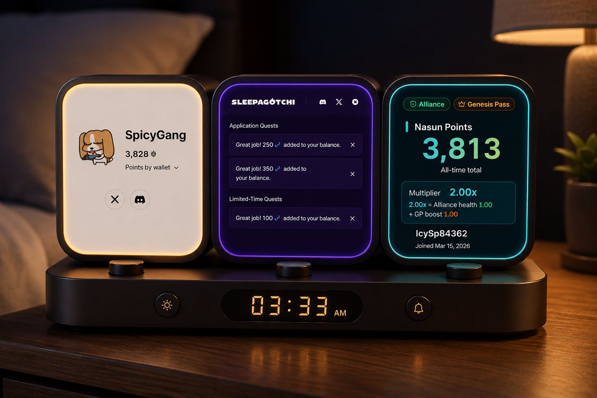 IcySp84362's tweet photo. Normal people:
😴 Sleeping.
Me:
"Just one more quest..."

+250
 +350
 +100
See you at 4:00. 💀

@sleepagotchi @nasun_io @quipnetwork https://t.co/XTO4y71gvF