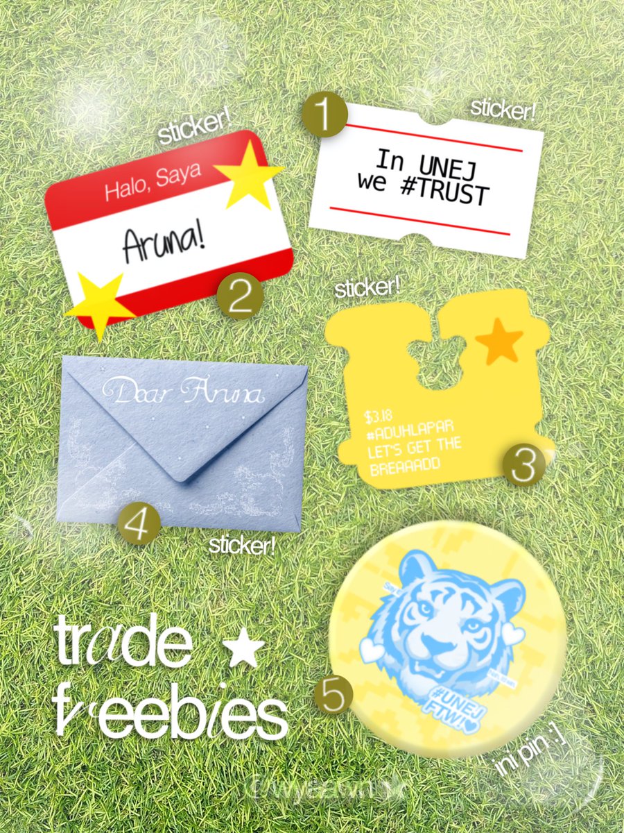 wyaawn's tweet photo. Hai halo camabak unjem! #unej 
Apakah ada yang mau trade fribis waktu pkkmb sama akuu? Ada 10 slot yaaa! 
Boleh sung dm atau komen sajaa 🏂

#studytwt #collagetwt #freebies #unej #unjem https://t.co/w761lMImRW