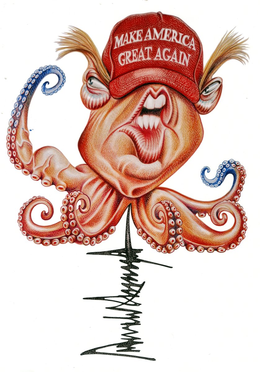 museodohumor's tweet photo. 🎨🦉 XXX Premios Curuxa do Humor 2026 do Museo do Humor Xaquín Marín
Autor: António Santos
Título: O polbo
Categoría: Caricatura
#premioscuruxa #museodohumorxaquinmarin #concelleriadeculturafene #fene #concellodefene https://t.co/jvr0F2QeVG