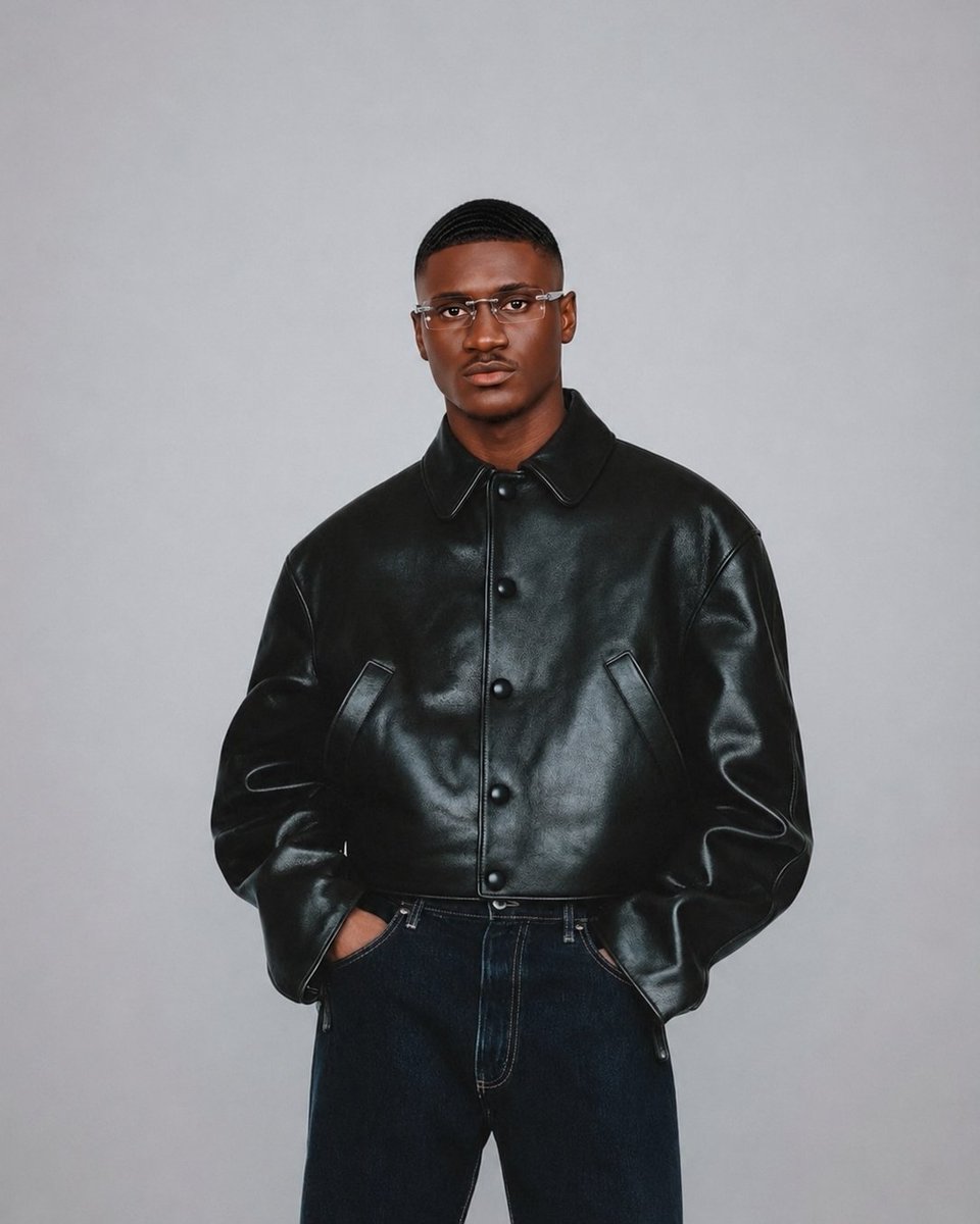 Mikaadho's tweet photo. Quiet confidence speaks louder than trends. 🖤
Love this Leather Jacket by the way. 🖤 https://t.co/wox5Q95Ddv