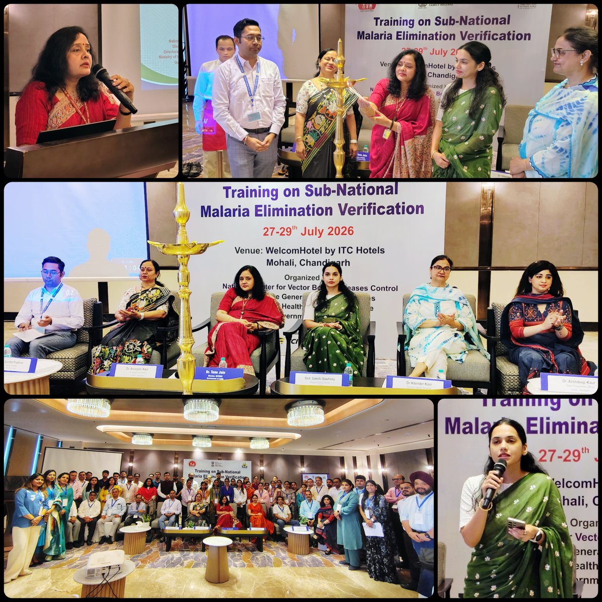 nvbdcpmohfw's tweet photo. 3-day Regional Workshop on Sub National Malaria Elimination Verification inaugurated by Dr.Tanu Jain,Dir NCVBDC, Smt.Sakshi Sawnhey, MD-NHM, Punjab, in presence of  DHS,Punjab,SRD Chandigarh,DD,NCVBDC; SPOs, DVBD team from 12 districts of Punjab, HP &amp; Haryana #DrivenToEndMalaria https://t.co/oyB5EtVocI