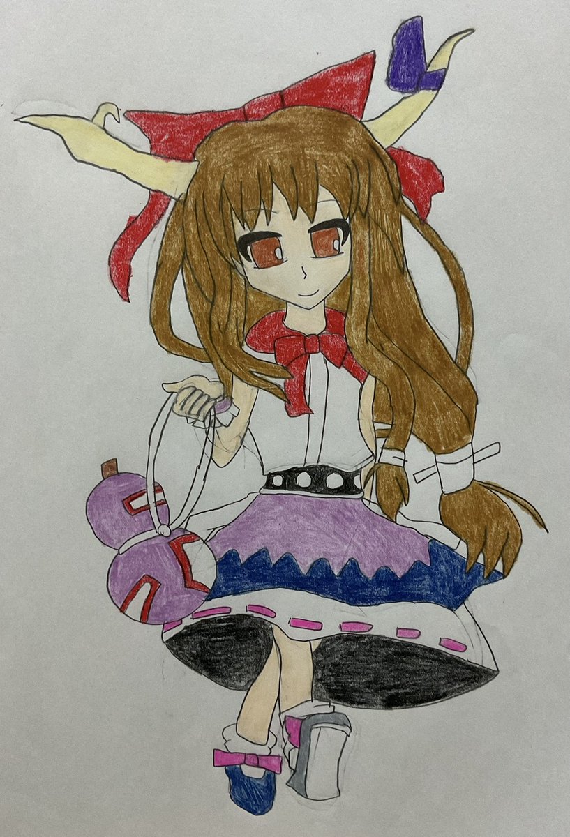 0HZRThoVtOex7fa's tweet photo. 萃香の過去絵です。
#7月27日は萃香の日 https://t.co/N4MOIjDoE0