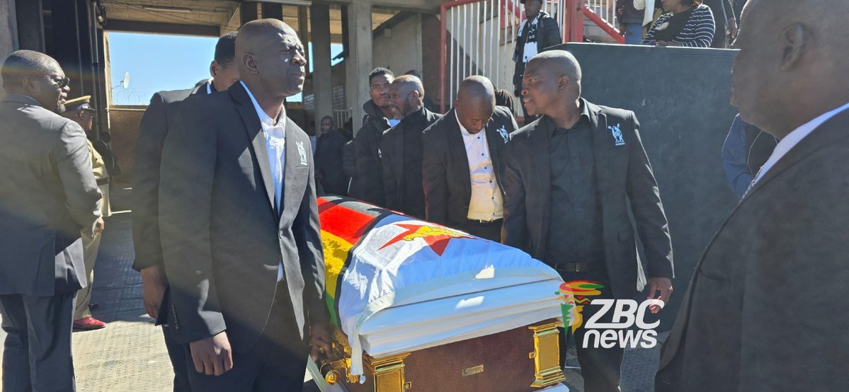 ZBCNewsonline's tweet photo. MEMORIAL SERVICE UNDERWAY FOR MBEMBESI ROAD ACCIDENT VICTIMS
Crowds, family members and football stakeholders have gathered at Barbourfields Stadium as the bodies of the four victims who died in the Mbembesi road accident arrive for the official memorial service.
#HighlandersFC #Bosso #ZimbabweFootball #Barbourfields #ZBCNews