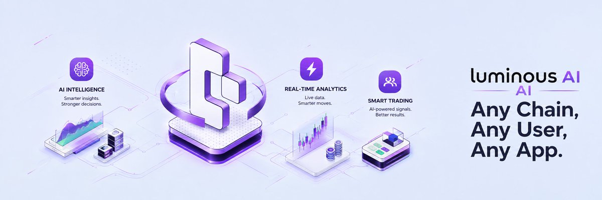 luminousai_'s tweet photo. The crypto world has a problem.

Information is everywhere, but clarity is rare.

Traders use multiple platforms to track prices. Investors jump between dashboards to research projects. New users struggle to understand what is happening in the market.

LuminousAI is being built to solve this.

A unified crypto intelligence platform that turns complex market data into simple, actionable insights.

Imagine having one place where you can:

• Track your favourite assets in real time
• Understand market movements without endless research
• Get AI-powered insights around trends and opportunities
• Follow narratives shaping the next crypto cycles
• Analyze tokens with smarter data tools
• Stay informed without being overwhelmed by noise

LuminousAI is designed to become the intelligent layer between users and the crypto market.

Not just another price tracker.

Not just another dashboard.

A smarter way to experience Web3.

Built for traders.
Built for investors.
Built for everyone who wants to understand crypto better.

The future of crypto intelligence is being created.

Welcome to LuminousAI.