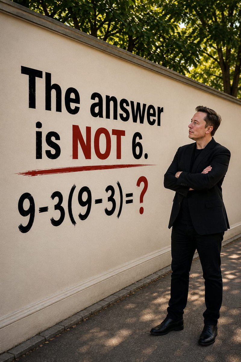 __vennix's tweet photo. The answer is not 6.

Only 1% can solve this without guessing. https://t.co/tZUoACMb8D