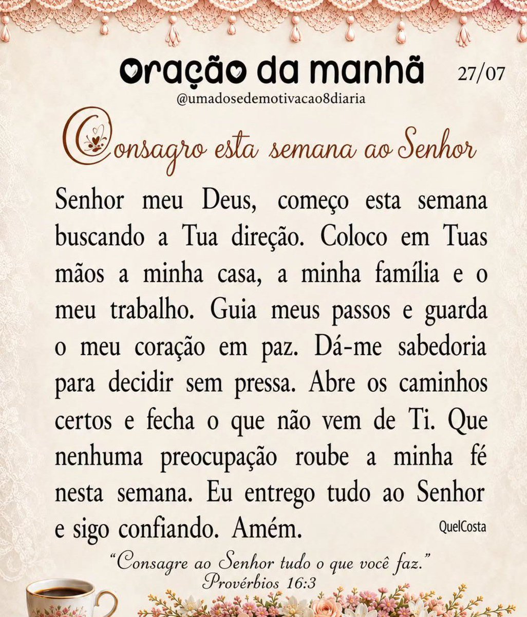 rosanapirees_'s tweet photo. Bom dia com Deus no comando 🙏🥰 https://t.co/qpDlSKJY81