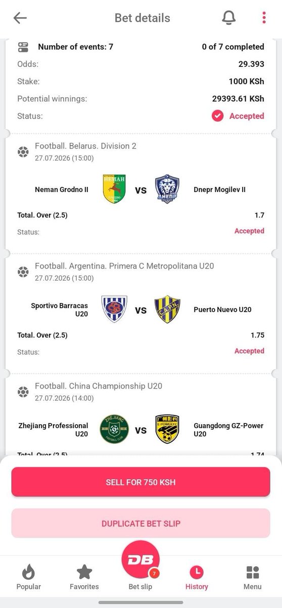 KipngetichIsma3's tweet photo. Ov 2.5 combo at DBbet 🔥🔥
Booking code 👉 SEUQR
Join winning team👉 https://t.co/viURQ2nim6
Promo code 👉  Eshimaeh
Must win 🏆 
Edit where you doubt 🔥🫶 https://t.co/O8AOLQ1OfP