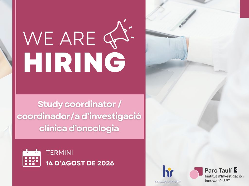 I3ptT's tweet photo. 🎯Cerquem un/a study coordinator d'oncologia

S'encarregarà de garantir la qualitat, seguretat i  fiabilitat a cada fase del projecte, des del disseny i la viabilitat econòmica, a l’execució, seguiment i tancament de l'estudi

https://t.co/y17T8F6RqE 
#TauliThePlaceToBe 🚀💜 https://t.co/tnYpYlM22P