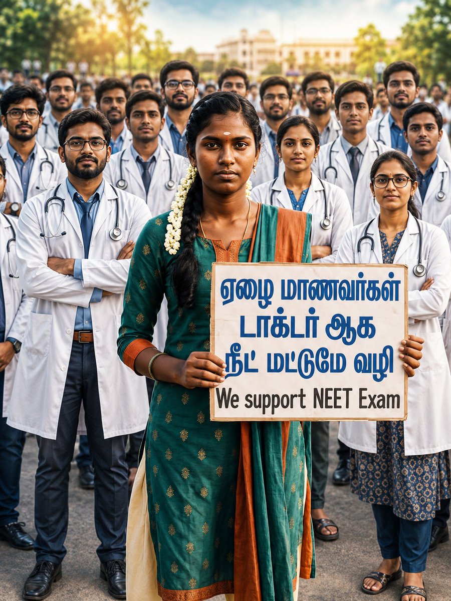 KalyanS44168661's tweet photo. தரம் காக்கும் தேர்வு... உயிர் காக்கும் மருத்துவம்!"
மருத்துவம் என்பது ஒரு தொழில் மட்டுமல்ல
 #NEET #MedicalEducation #QualityHealthcare #FutureDoctors #Education #TamilNadu #Students #Healthcare #Merit #MedicalExcellence https://t.co/V0fk80WM5b