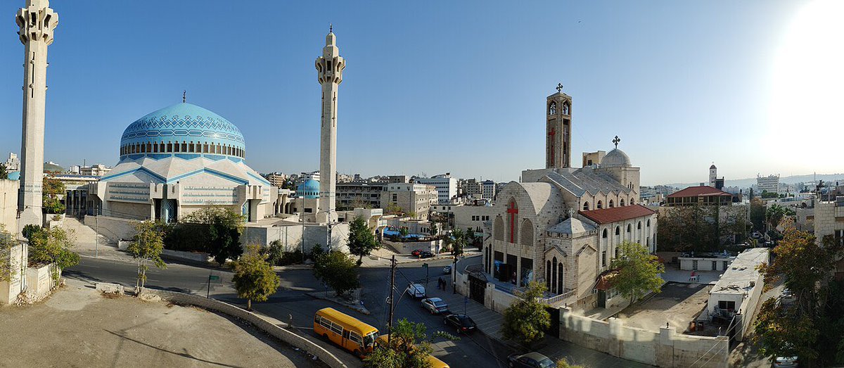 MAbuduba's tweet photo. @samson9491 @RickyTheGuido 3176 churches in Jordan , syira , Lebanon without mentioning Palestine all living happily alongside Muslims, here’s a church and a mosque in front of each other in Abdali , Amman , Jordan. https://t.co/HJBpYFSPIQ