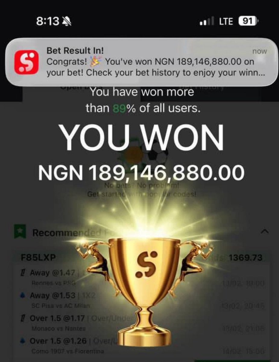 OGTIPS101's tweet photo. 189.1M✅🤩💥🎉
Send your bank details

Crediting first 189 likes and retweets N40K each,  Crediting all who hasn't been picked before!! https://t.co/B5dyJMln4z
