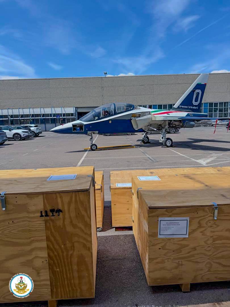 NigAirForce's tweet photo. NAF COMPLETES ACCEPTANCE OF FIRST M-346 FIGHTER ATTACK AIRCRAFT, BOOSTS AIRPOWER AND NATIONAL SECURITY https://t.co/T94T55xG9L