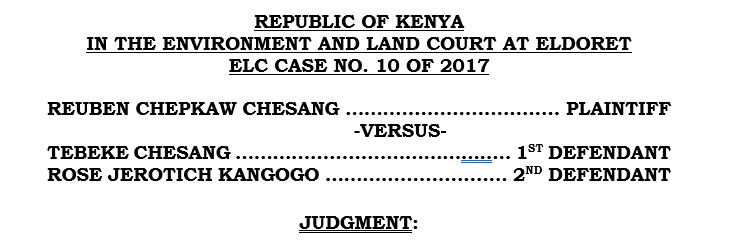 AssociatesRoba's tweet photo. 🚨 FAMILY TIES NO LONGER BEAT A TITLE DEED. THE COURTS HAVE DRAWN THE LINE.

The Environment and Land Court has sent a clear message in Reuben Chepkaw Chesang v Tebeke Chesang & Another (ELC No. 10 of 2017): being a relative does not automatically give you rights over another person's registered land. A brother and niece argued that the registered owner was merely holding the land in customary trust because their late father allegedly bought it using proceeds from the sale of goats. But the Court found there was no documentary or credible evidence proving the land was ever family land before registration. It held that customary trust is recognized in Kenyan law, but it must be proved - not presumed. The registered proprietor's title remained protected, and the Court permanently barred the defendants from laying any further claim to the land.

The judgment reinforces an important principle under the Land Registration Act and the Supreme Court's decision in Isack M'Inanga Kiebia: a title deed is not defeated by family relationships, village meetings, or oral history alone. Anyone alleging customary trust must satisfy the legal threshold with evidence showing the land was family, clan, or group land before registration. Without that proof, the law protects the registered proprietor's title as absolute and indefeasible.

For ordinary Kenyans, this is a wake-up call. Too many families have spent decades fighting over land based on assumptions that "we are brothers," "our father bought it," or "everyone knows it belongs to the family." This judgment reminds every mwananchi that courts decide land disputes on evidence, not family pressure, rumours, or tradition unsupported by proof. If you believe land is held in trust, gather the evidence before going to court. If you own registered land, know that the law will stand behind your title unless someone proves, in law and with evidence, why it should not.

Kindly Retweet🙏