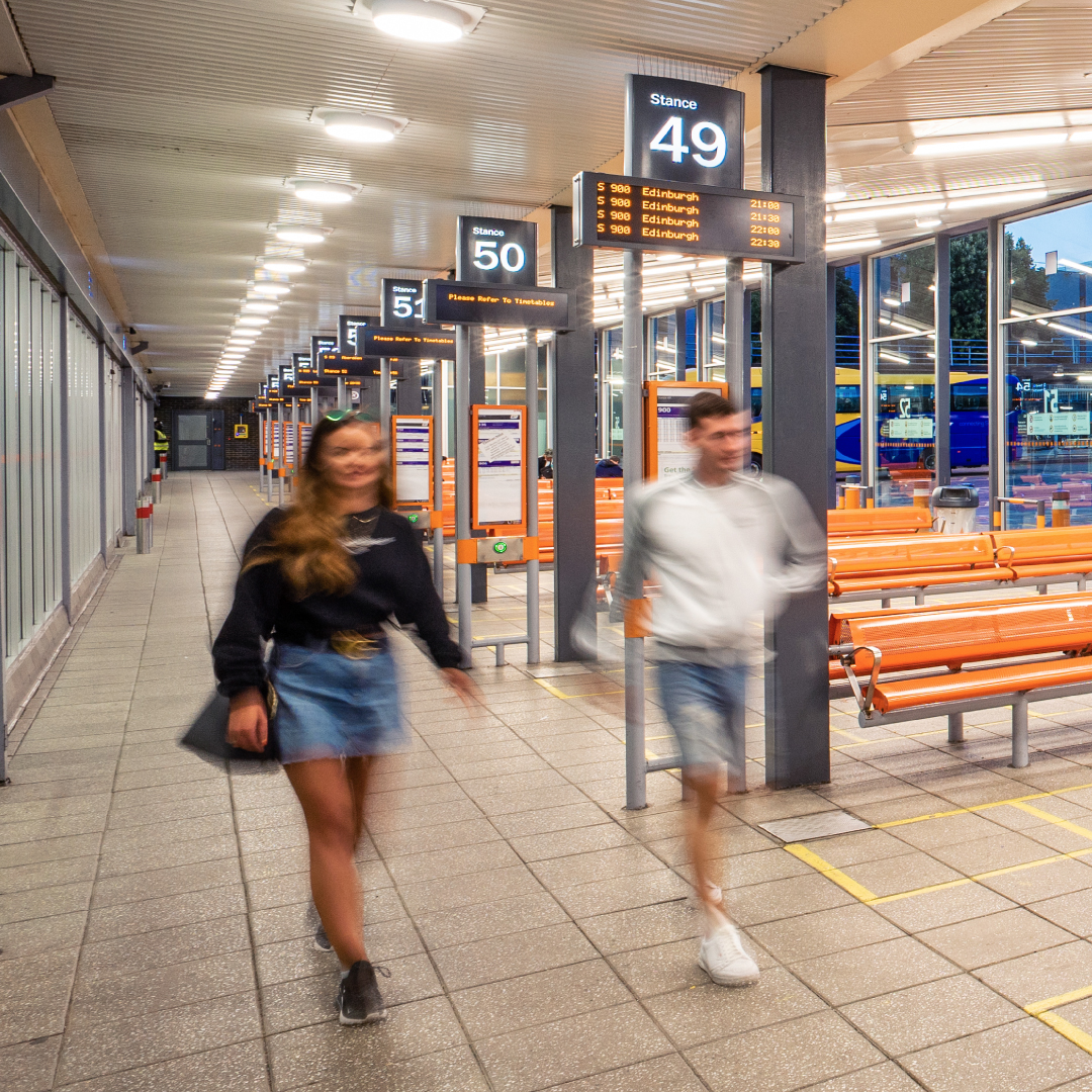 WeareSPT's tweet photo. Catch the bus to @Glasgow_2026 from Buchanan Bus Station

@FirstinGlasgow services 240 and 255 will take you to the Velodrome.

@FirstinGlasgow service 240 will take you to Tolcross Swimming Centre. 

Services will be busier than usual. Check with the operator before travelling. https://t.co/pcis1FbEo8