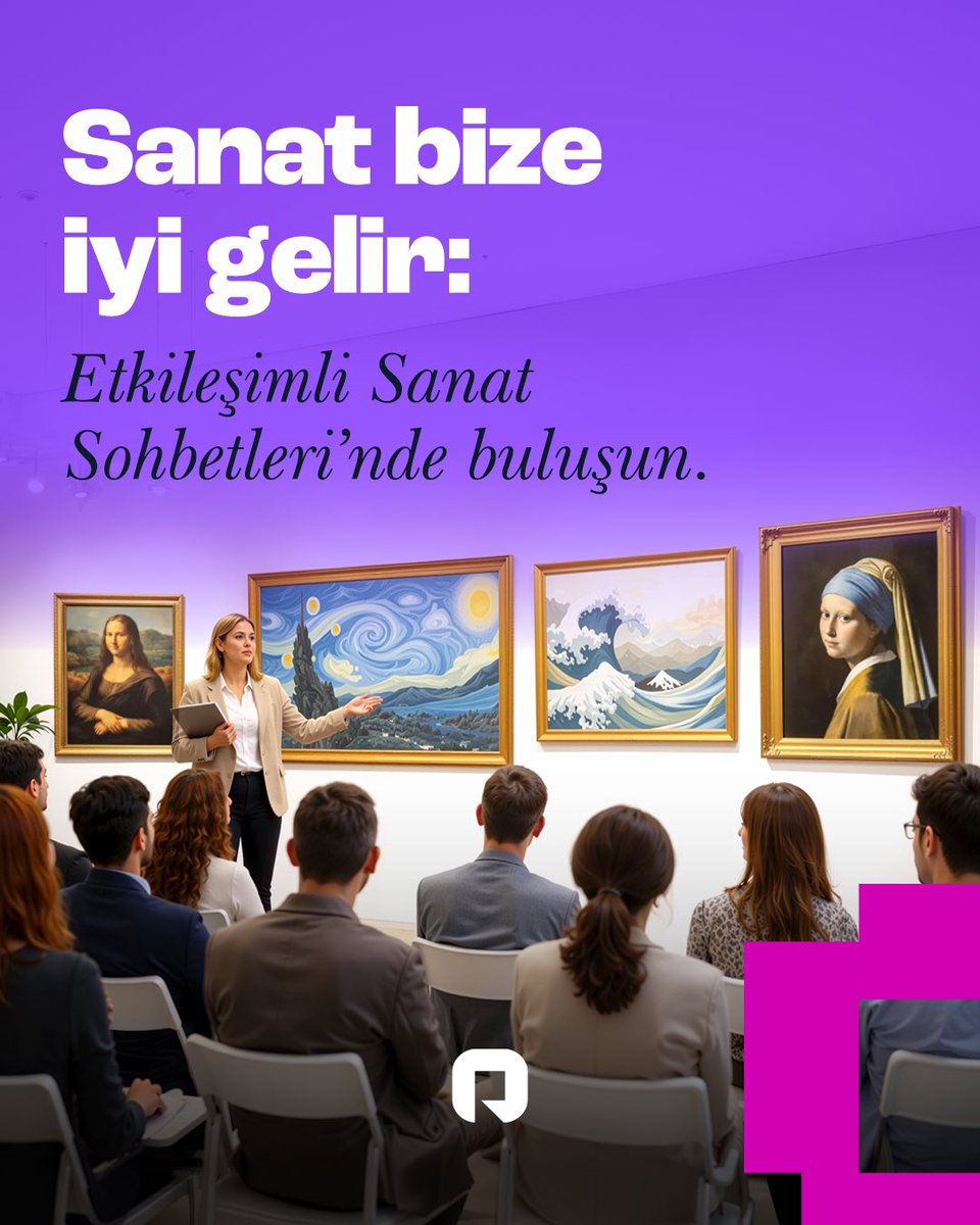 Odaramacom's tweet photo. Etkileşimli Sanat Sohbetleri, profesyonel bir sanat anlatıcısı eşliğinde ilerleyen; çağdaş sanat, sanatçı hikâyeleri ve yaratıcı düşünce etrafında şekillenen ilham verici bir buluşma. Farklı bir ekip deneyimi arayanlar için güçlü bir alternatif.

Keşfetmek için: https://t.co/ygNYetPlwL