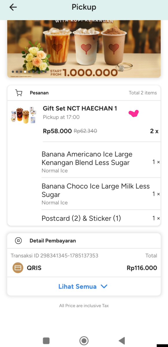 nanasye16's tweet photo. Sooooo happyy bisa nyenengin fans fans haechan lainnya🥰🥰

co for today 5 giftset nct haechan, bcs aku sayang haechan yipppieee😍💕🙏🏻🤏🏻🐻💗

#KopiKenanganxNCTHAECHAN 
#KopiKenanganxNCTHAECHAN https://t.co/0F6aRqiA3U