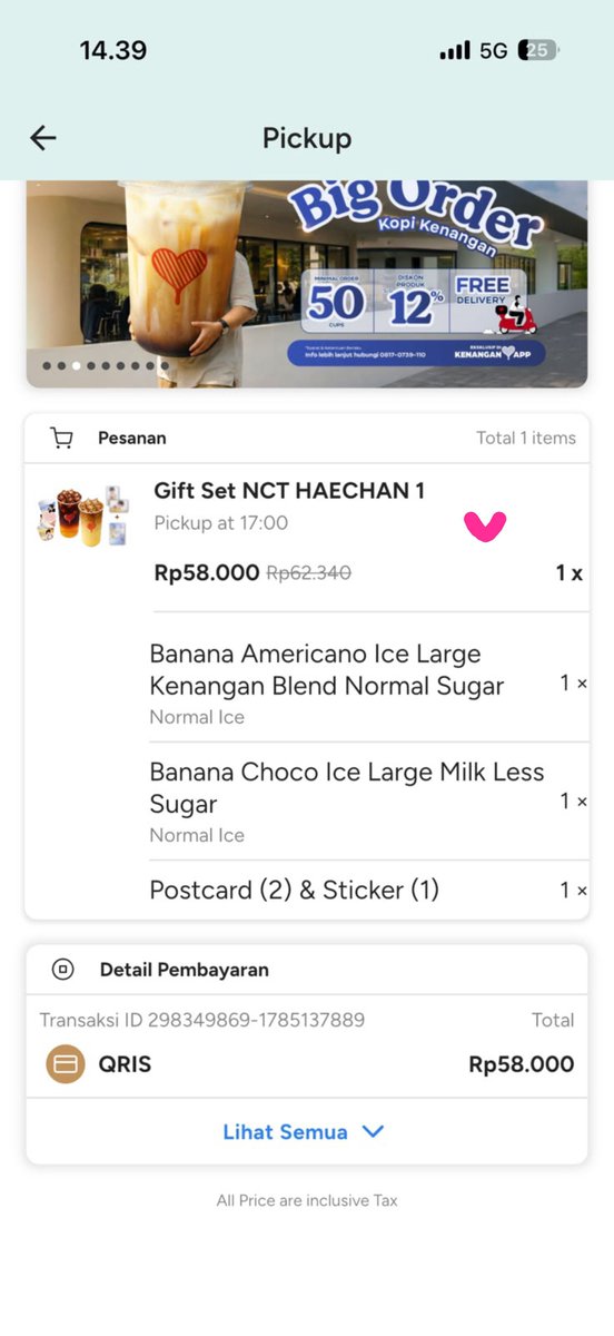 nanasye16's tweet photo. Sooooo happyy bisa nyenengin fans fans haechan lainnya🥰🥰

co for today 5 giftset nct haechan, bcs aku sayang haechan yipppieee😍💕🙏🏻🤏🏻🐻💗

#KopiKenanganxNCTHAECHAN 
#KopiKenanganxNCTHAECHAN https://t.co/0F6aRqiA3U
