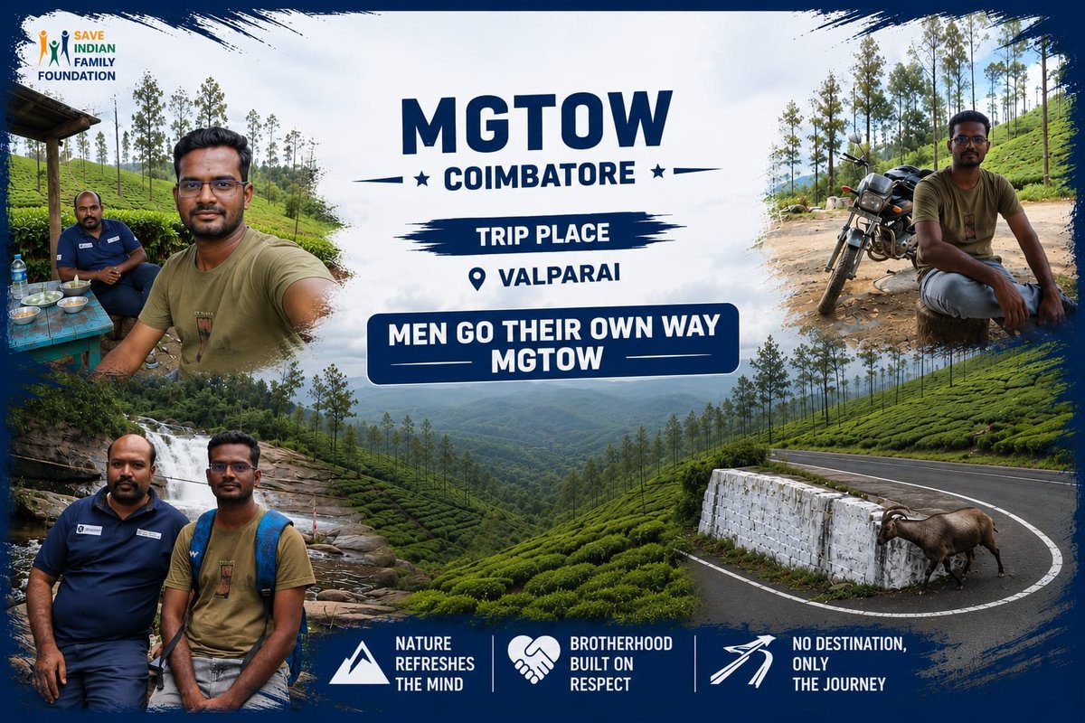 Triumph145730's tweet photo. No destination only the journey #mgtow 

Feeling safe with @realsiff  

#MGTOW = Men Going Their Own Way 
#MGTOWCoimbatore 
#SIFF 
#SIFFCoimbatore https://t.co/LIVGW0oBHE