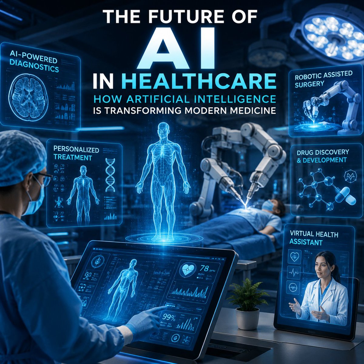 Susanddouglas's tweet photo. 🏥🤖 AI is transforming the future of healthcare.

From early disease detection and AI-powered diagnostics to personalized treatments and faster drug discovery, Artificial Intelligence is helping reshape modern medicine.

Read more:
https://t.co/nzVINZ91T2 https://t.co/fewmZukaE0