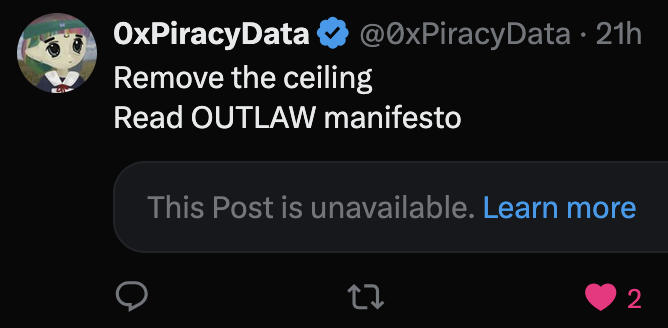 exradar_com's tweet photo. @0xPiracyData @OGDfarmer shadowban prevents me from viewing this post, ser https://t.co/NIcvT4Dm0J