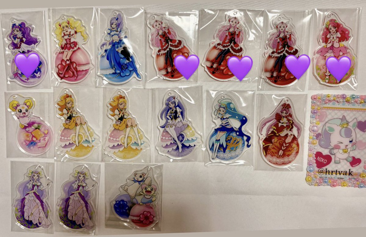hrtvak's tweet photo. 交換 プリキュア オーナメント 

譲:画像1

求  💜500円、その他希望金額+送料>画像2枚目

※💜をつけているものはワンダフルとの交換、讓渡の場合は💜以外から1点抱き合わせ
※抱き合わせの商品は一律500円
※希望金額は常識の範囲内でお願いします

検索からもお気軽にお声掛けください🙇‍♀️ https://t.co/rfbwvnHMlF