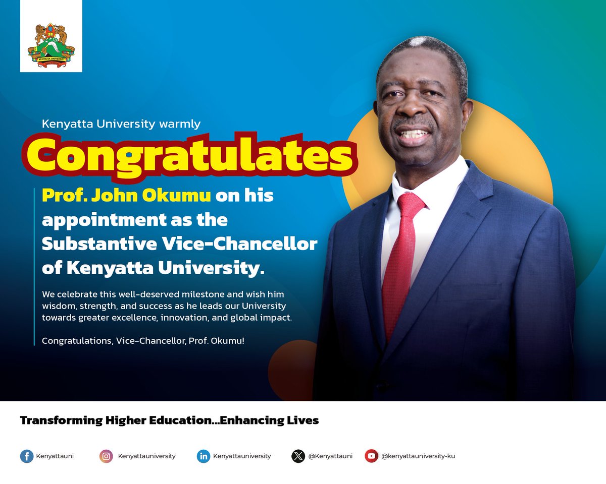 KenyattaUni's tweet photo. New Leadership. Shared Vision. Boundless Possibilities. https://t.co/CJETVhCgOR